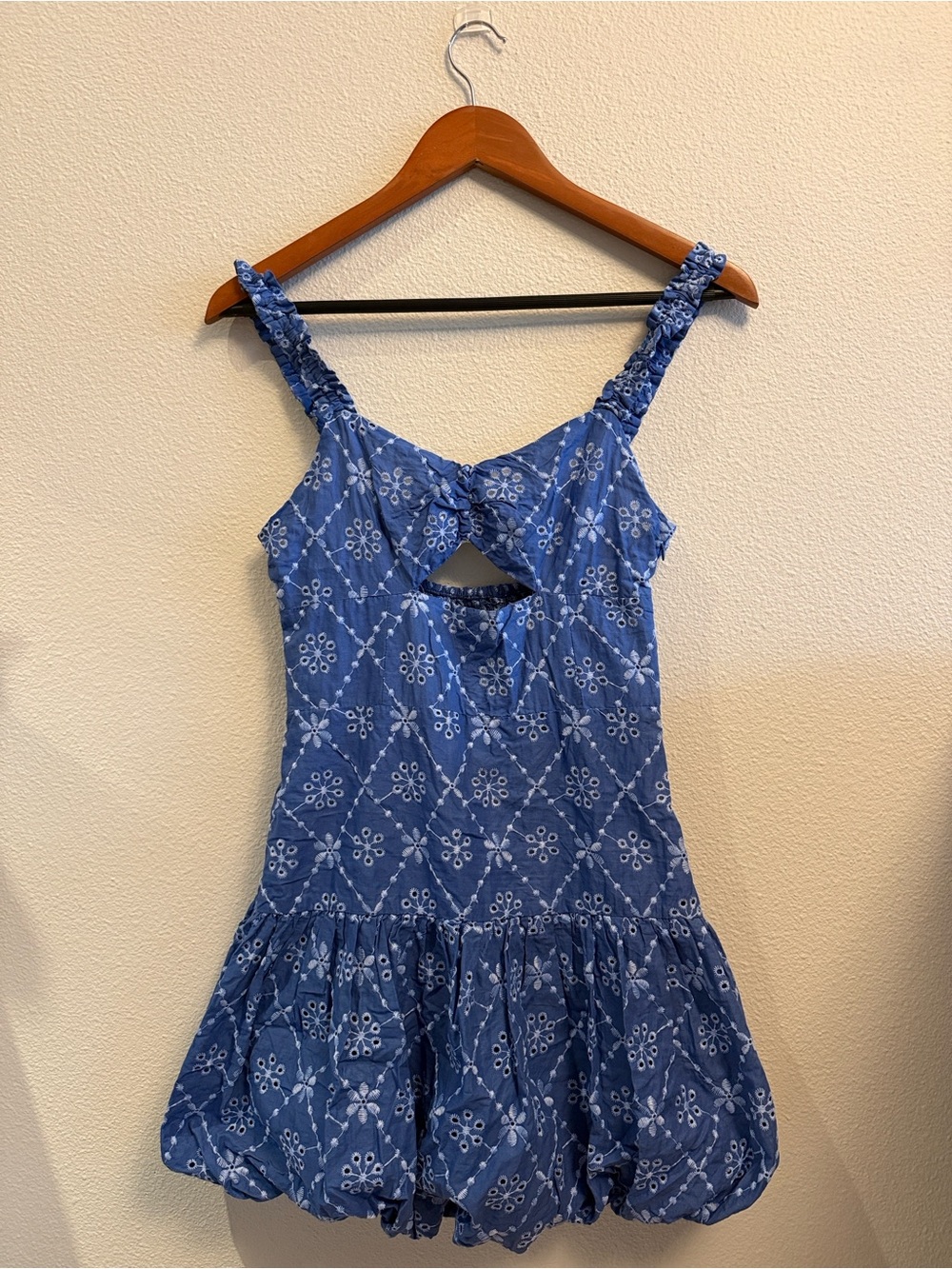 Zara - Blue Floral Eyelet Sundress [XS]